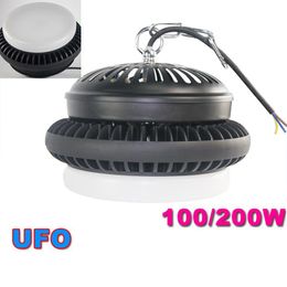 2017 Hot 50W 100W 150W 200W UFO High Bay Led lights IP44 Led Gas Station Lights AC 85-265V SAA UL Approval