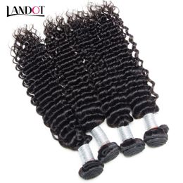 Brazilian Peruvian Indian Malaysian Mongolian Curly Virgin Human Hair Weaves Bundles Brazilian Deep Curly Remy Hair Extensions Natural Black