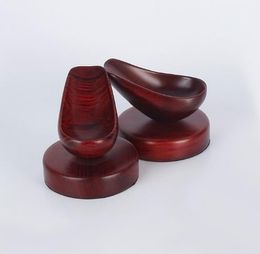 New mahogany spoon type of tobacco frame fine smooth pipe display stand wooden crafts ornaments pipe tray