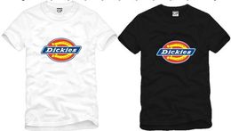 Envío gratis nueva llegada Dickies camiseta camiseta de manga corta de los hombres con Dickies Logo impresión camisetas unisex 100% algodón 6 colores de tamaño: S-XXX