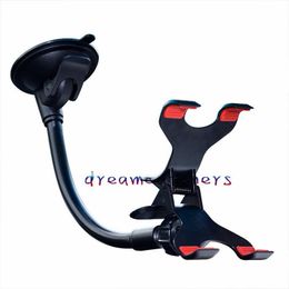 Universal Car Windshield Suction Cup Mount Rotating Stand Holder Double Clip Swivei Holder Bracket for iphone Samsung LG Cell phone GPS