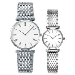 Ginebra Marca Sapphire Mujeres Reloj Silver / Gold Banda de acero inoxidable elegante Lady Business Carthwatch Wristwatch Moda Simple Relojes Ultrathin