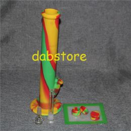 Non Stick Silicone bong with silicone dab pad Round Shape 5ML Dab Wax Silicone Container In Stock Free Shipping