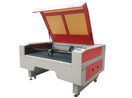 1490 150W CO2 laser cut machine.two head ,honeycomb table used for ABS , acrylic ,cloth ,leather and other non-metallic materials
