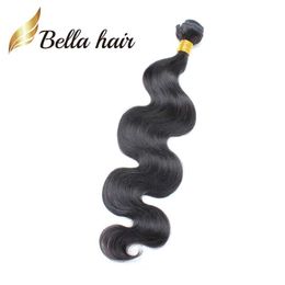 100% Unprocessed Malaysian Human Hair Extensions 9A Natural Color Body Wave Weft