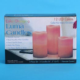 4in1 Waterproof Electronic LED Candle 12 LED Colours For Christmas Day Wedding Party Flameless Flickering Tea Light
