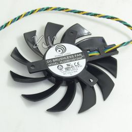 Free shipping New MD1GD5 graphics card fan PLD08010S12HH 12V 0.35A Diameter 75mm Video card fan