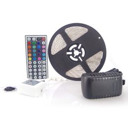 RGB LED Strip 3528 SMD 150 Metre 30rolls 300leds Flexible Waterproof +44key IR Remote connector + 12V 2A Power With Plug