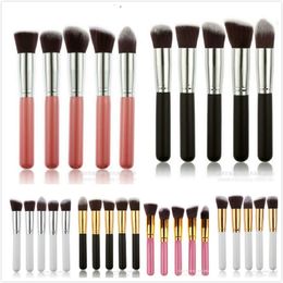 Professional Powder Blush Brush Facial Care Facial Beauty Cosmetic Stipple Foundation Makeup Tool 5pcs/set in stock 30 set