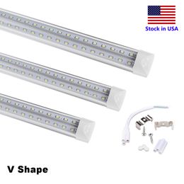 -LED-Röhre-Licht 8ft V-Form integrieren 4ft 5ft 6ft 8 Fuß T8 Dual-LED-Röhrchen Coole Beleuchtung LED-Streifen