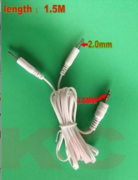 200pcs straight plug Round DC 3.5mm Replacement Electrode Lead Wires for Tens/EMS Machine 2-pin 2mm Tens Unit Cords 1.5M