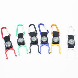 Outside hiking, climbing compass, hanging hook kettle button beverage hanging portable buckle Outdoor Gadgets