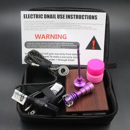 New upgrade Colour Dnail kit with GR2 Quartz Hybrid Nail Pink Titanium nail fit flat 10mm heater coils in stock