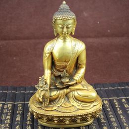 Collection Tibetan Pharmacist Buddha Brass Statue