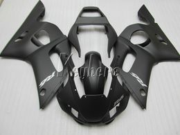 Bodywork plastic fairing kit for Yamaha YZR R6 98 99 00 01 02 matte black fairings set YZFR6 1998-2002 HT19