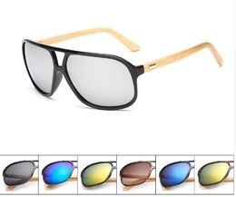 Retro Square Bamboo Foot Sunglasses Men Women Wooden Sunglasses Brand Designer Wood Sun Glasses Travel Summer Style 1524