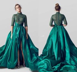 emerald green gown