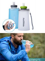 water bottle foldable water bottle portable outdoor sports bottle foldable cup Food grade TPU material BPA free 500/750ml