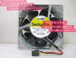 Original SANYO 9GL1248P1G04 48V 0.25A 12CM 12038 4 wire Aluminium frame large air flow cooling fan