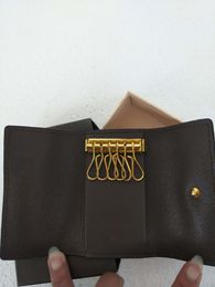 2020 HOT fashion original box luxury leather multicolor key purse date code short wallet Card holder women man classic hasp pocket purse