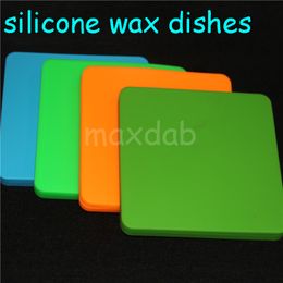 boxes large pad Silicone Container Nonstick Jar Wax Bho Oil Mixed color 200ml silicone dishes For DHL288S