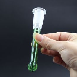 High Quality Glass Green Color Downstem Diffuser Downstems For Glass Pipe and Bong Glass Down Stems