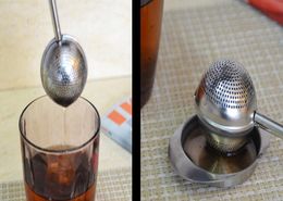 with handle Stainless Steel Mesh Ball Spice Herbal Loose Leaf Infuser Tea Strainer Philtre