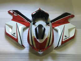 Injection Mould Fairing kit for DUCATI 1098 07 08 848 2007 2008 Ducati 1098 1198 848 07 08 ABS Red white Fairings Set