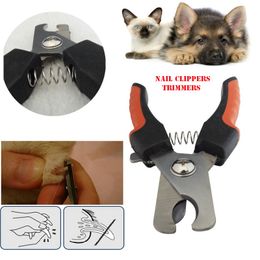 pet dog cat large / medium nail clippers trimmers all dogs gripsoft claw stainless steel nail clippers nail care retail box DHL