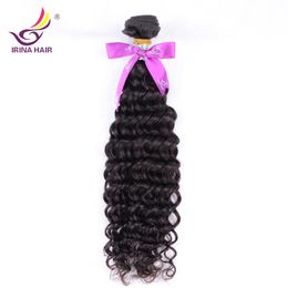 2017 new arrival Malaysian Virgin Hair deep curly Thick Peruvian Brazilian Malaysian deep curly 1Bundle Maylasian free shipping