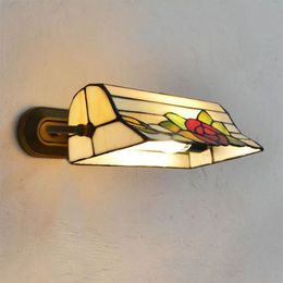 Hallway Balcony Colorful Glass Wall Light Oblong Bank Style Corridor Wall Sconce Bedroom Bedsides Wall Lighting Fixtures
