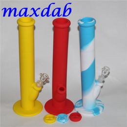 hot silicone bong water pipe oil rigs joint size 14 4mm 38 cm height silicone water pipe free