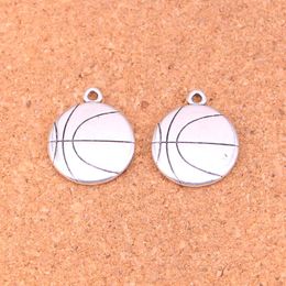 29pcs Antique Silver Plated basketball Charms Pendants for European Bracelet Jewelry Making DIY Handmade 18*21mm