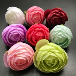 100pcs Artificial Silk Bunch Lotus Bridal Bouquet Fake Flower Arrange Table Daisy Wedding Bouquet Home Decoration Party Accessory Flores