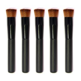 Black Handle Concave Foundation Brush Concealer BB Cream Makeup Brushes Cosmetics Tool free ship 60 PCS