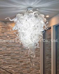 Home Decoration Luxury Wedding Chandelier LED Clear Glass Material and Energy Saving Light Source Modern Murano Glass Chandelier Light