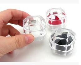 High-quality Acrylic Crystal clear ring box / Jewellery Box Case / Gift boxes Free DHL