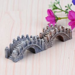 Artificial Vintage Bridge Mini Craft Miniature Fairy Garden Home Decoration Houses Micro Landscaping Decor DIY Accessories304R