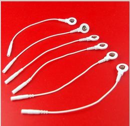 Durable Medical Tens Unit Electrode Lead Wires/Cables for EMS machineTens Lead Wire Adapters - 2mm Pin to 3.5mm Snap Connector