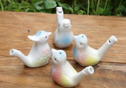 100pcs wholesale new arrival water bird bird clay ceramic Glazed bird whistle-peacock Birds Free Shipping