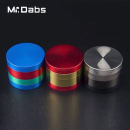 Retail Colored Grinders 4 Layers Metal Zicn Alloy Grinder Smoking Accessories Herb Mix Color Spice Mini Crusher Herb Grinders at mr dabs