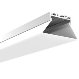 10 X 1M sets/lot Flat type aluminium led profile and trapezium led profile channel for ceiling pendant or wall lamps