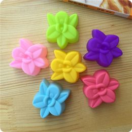 orchid Flower Series Petals Shape Silicone Mould Fondant Chocolate Mould Candy Baking Cookie Moulds Soap Decorating Moulds