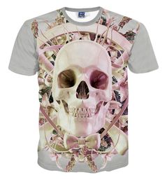 Whole 3D bone T-shirt male and female skeleton series design Short Sleeve sport leisure T-shirt Kuso shirt274f