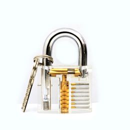 Transparent Visible Pick Cutaway Practise Padlock Lock Lock Pick Tool locksmith Practise Set Locksmtith Tool