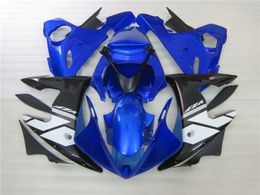 Free 7 gifts fairing kit for Yamaha YZF R6 03 04 05 blue black fairings set YZF R6 2003 2004 2005 OT33
