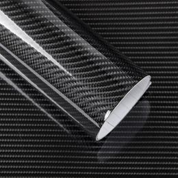 5D Carbon Fiber Vinyl Wrap Film Car Sticker Glossy Motorcycle truck heet Wrap Roll Waterproof Auto Decoration Accessories Black 50184o