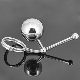 Sex toys , A520 Male stainless steel anal suppository,back court anus ball hook sex toys,sex products,2017 Christmas gift,male chastity