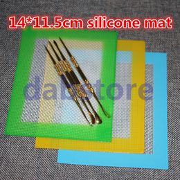 Wholesale OEM Non-stick Silicone Wax Mats 14*11.5 cm (5.5*4.5 inch) BHO Wax Dab Pad Wax Mat Free DHL