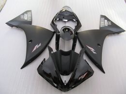 100% fit for Yamaha injection Mould fairings YZF R1 09 10 11-14 matte black fairings set YZF R1 2009-2014 OY32